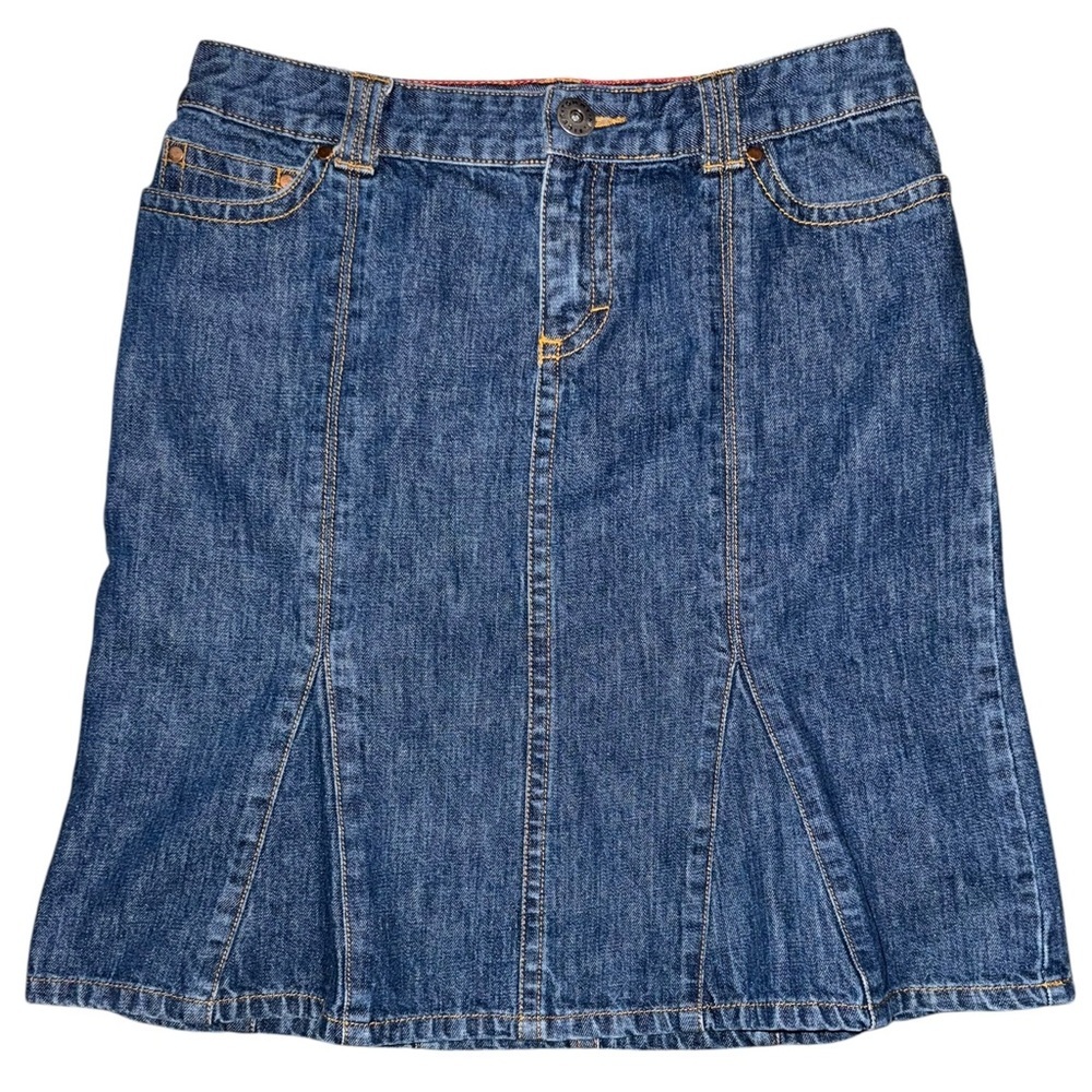 Tommy Hilfiger Blue Denim A-Line Skirt